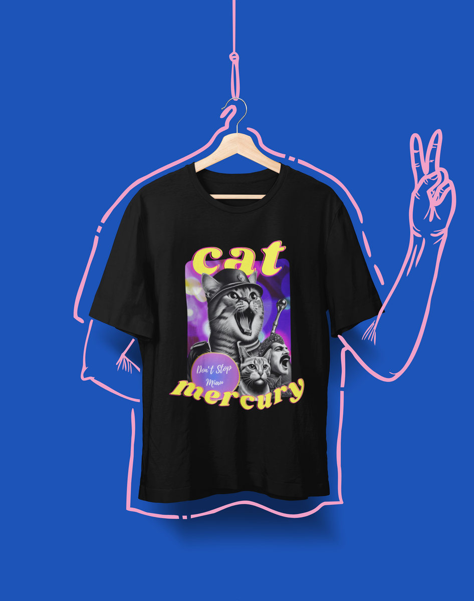 Nome do produto: Camiseta Unissex - Cat Mercury