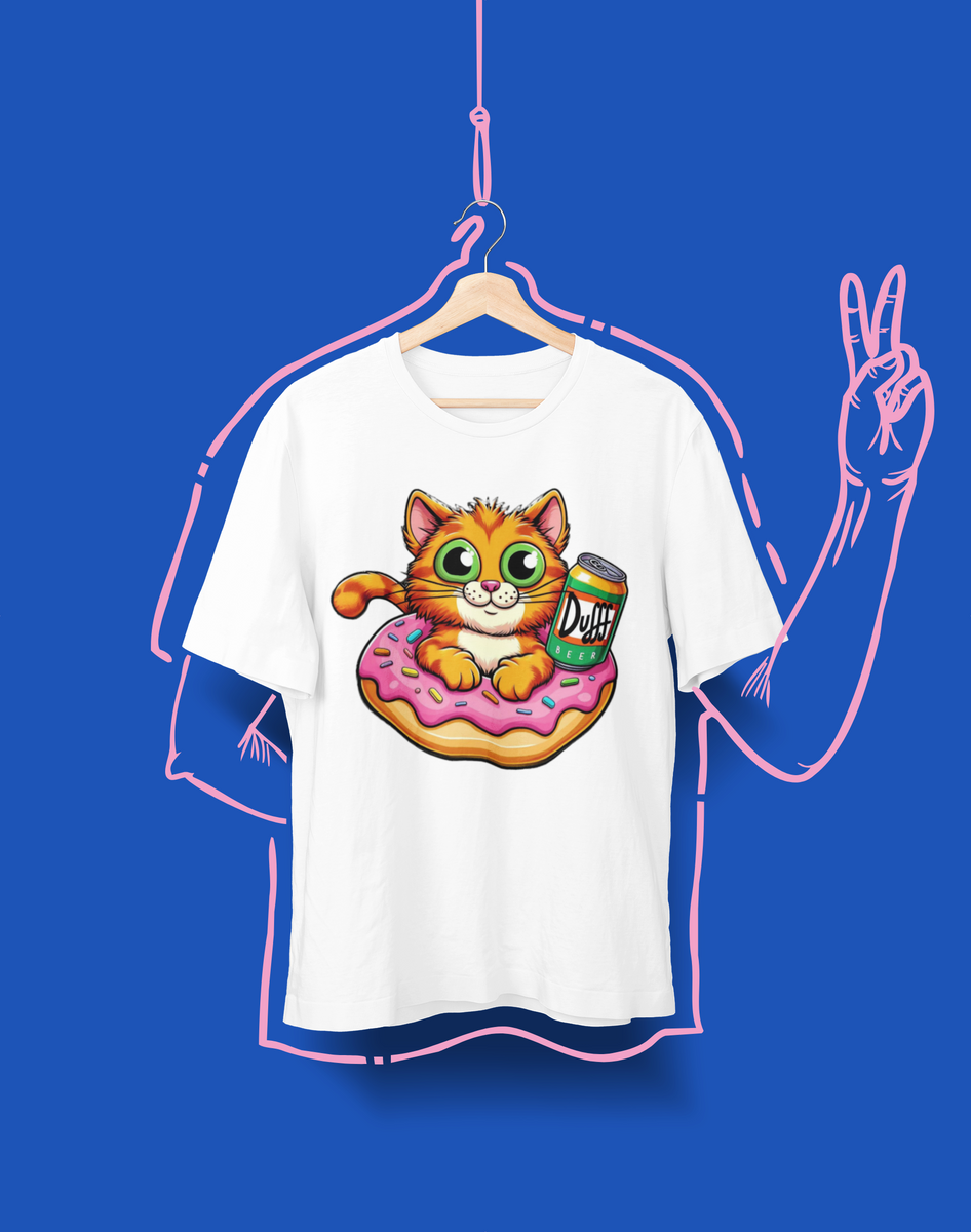 Nome do produto: Camiseta Unissex - Gato Simpsons