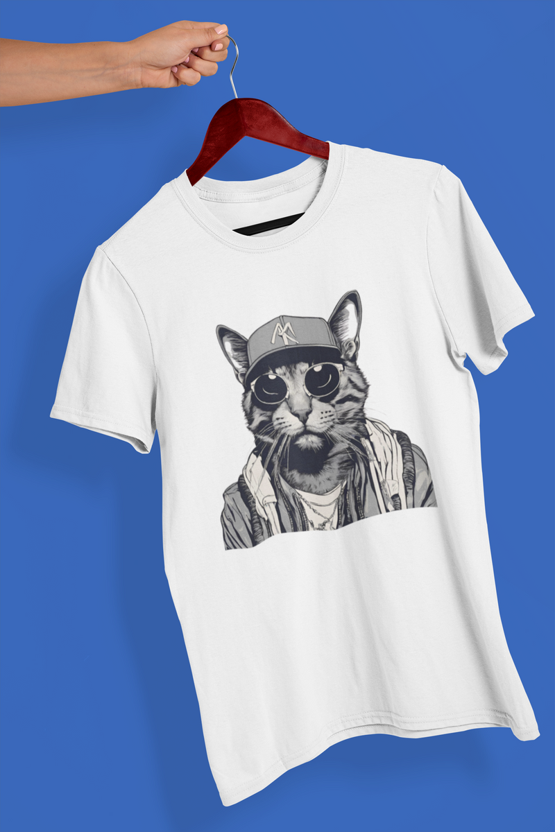 Nome do produto: Camiseta Unissex - Gato PeB