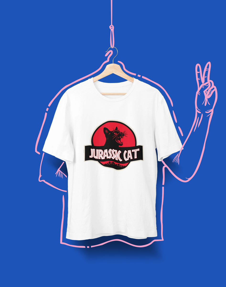 Nome do produto: Camiseta Unissex - Jurassic Cat