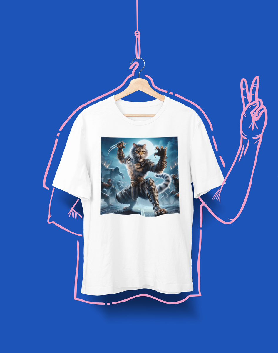 Nome do produto: Camiseta Unissex - Gato Mortal Kombat