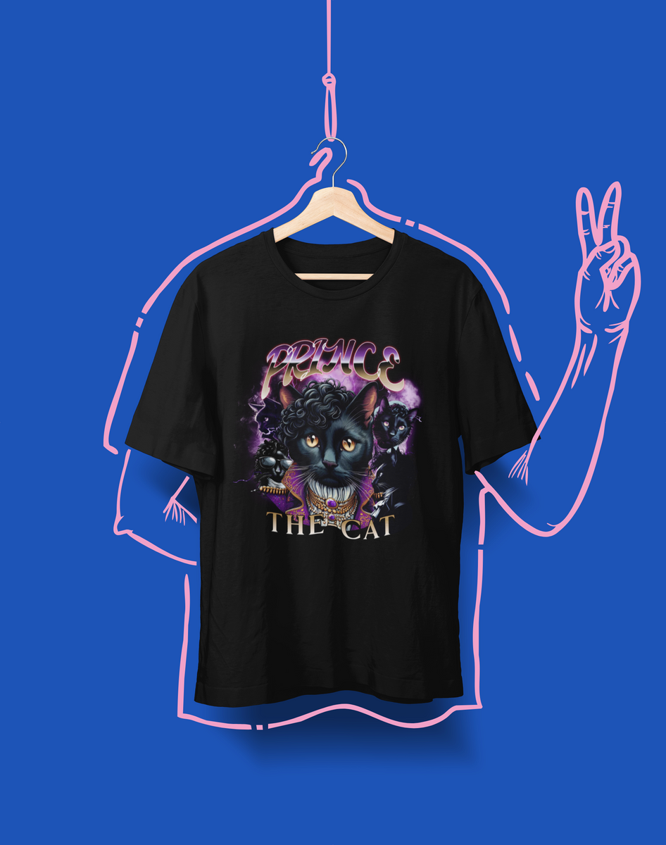 Nome do produto: Camiseta Unissex - Prince The Cat