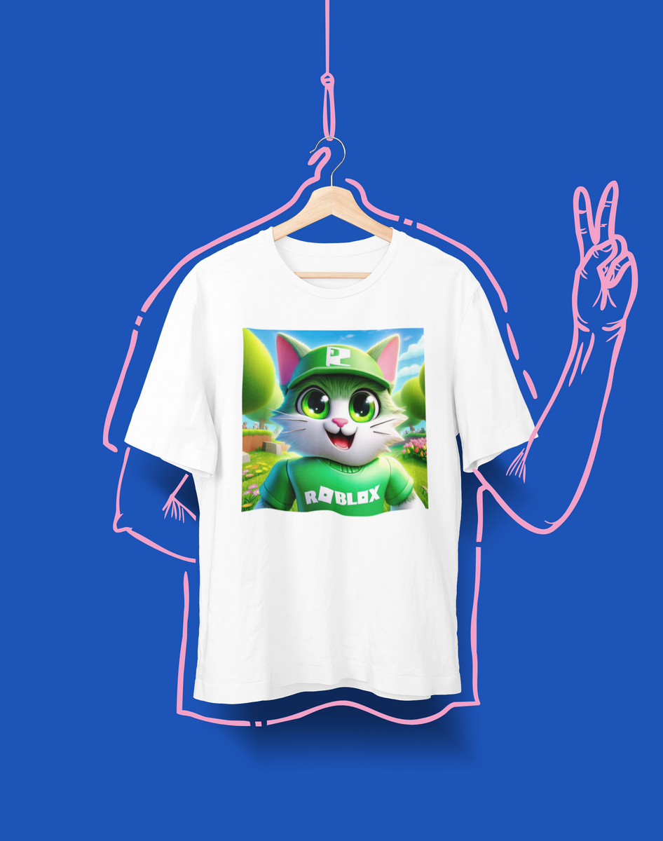 Nome do produto: Camiseta Unissex - Gato Roblox