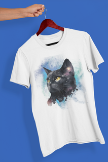 Camiseta Unissex - Gato preto