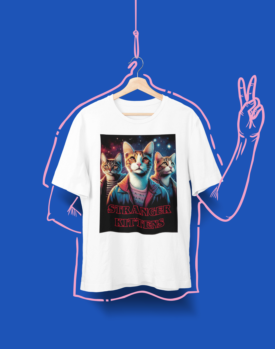 Nome do produto: Camiseta Unissex - Stranger Kittens