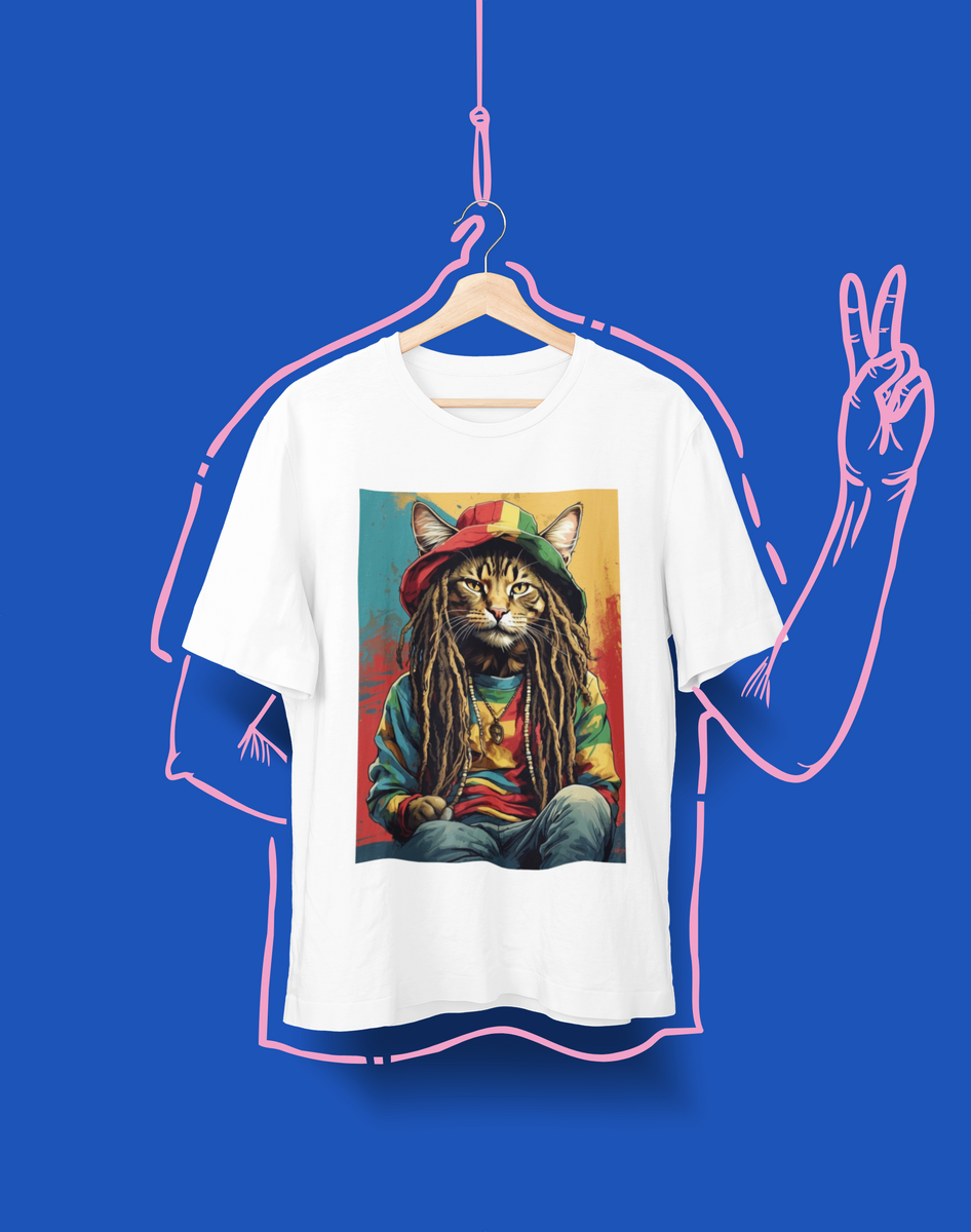 Nome do produto: Camiseta Plus - Cat Marley 