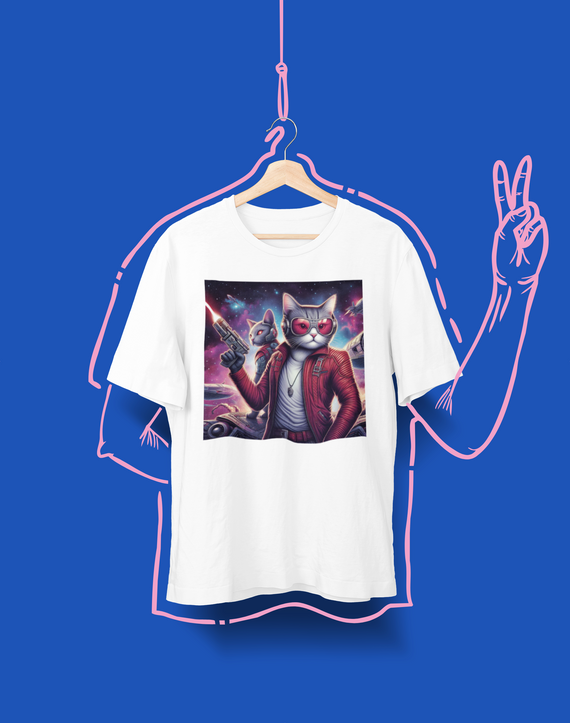 Camiseta Unissex - Gatos da Galáxia