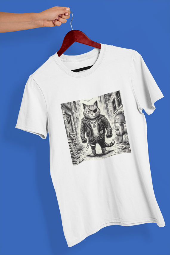 Camiseta Unissex - Gato de rua