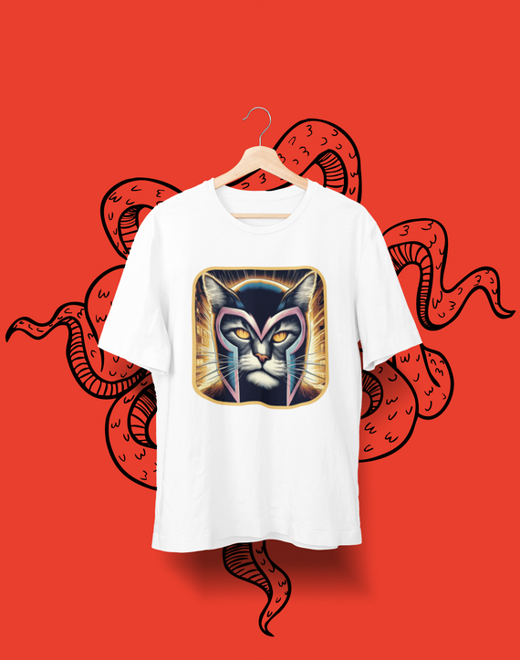 Camiseta Unissex - Magneto Cat