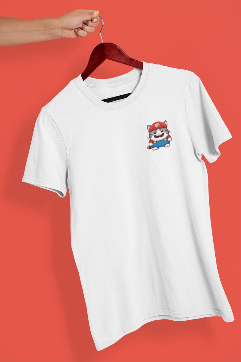 Nome do produto: Camiseta Unissex - Miawrio Bros Minimalista