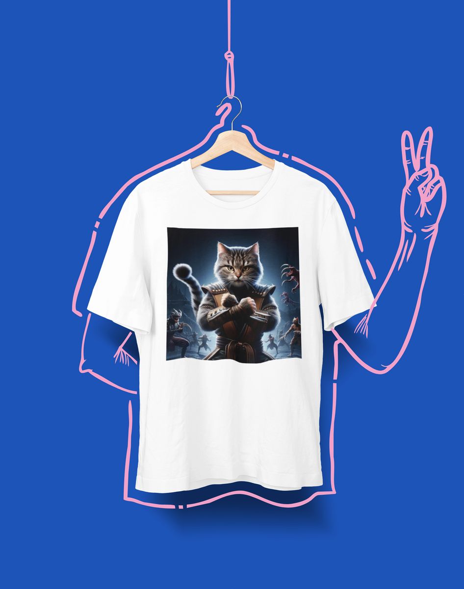 Nome do produto: Camiseta Unissex - Gato Mortal Kombat