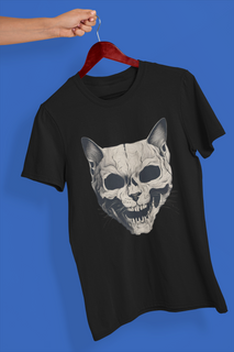 Nome do produtoCamiseta Unissex - Gato caveira