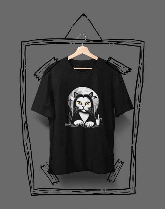 Camiseta Unissex - Gatícia Addams