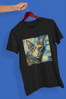 Nome do produtoCamiseta Unissex - Gato Van Gogh