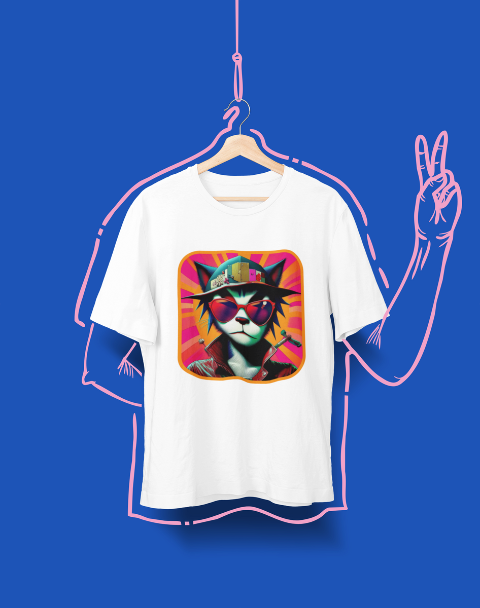 Nome do produto: Camiseta Unissex - Cat Gorillaz