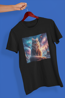 Nome do produtoCamiseta Unissex - Gato na galáxia