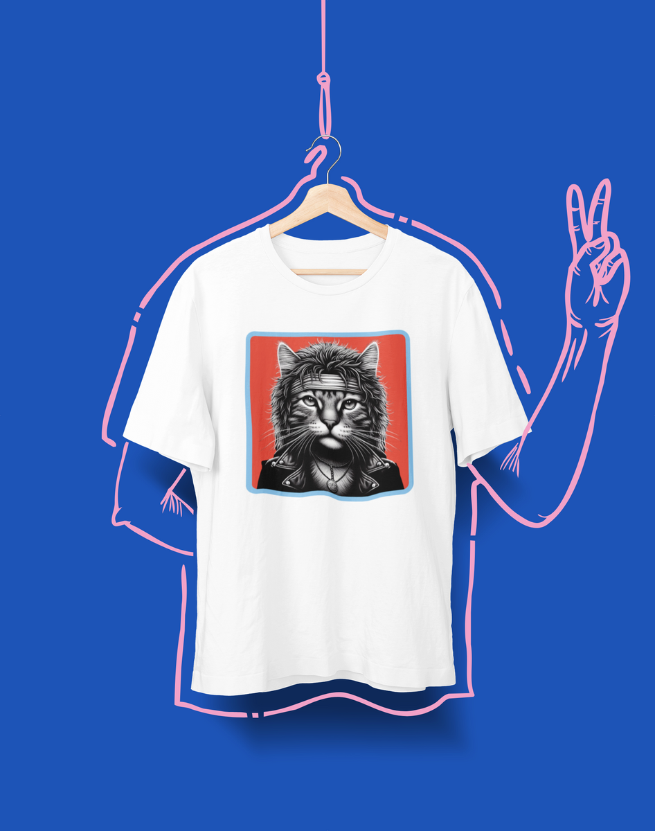 Nome do produto: Camiseta Unissex - Cat Bon Jovi