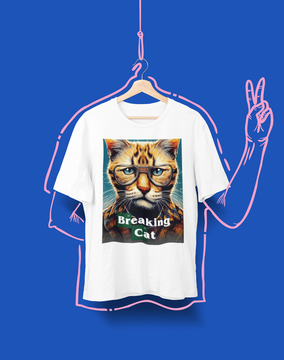 Camiseta Unissex - Breaking Cat