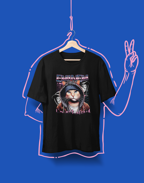 Camiseta Unissex - Eminem Cat