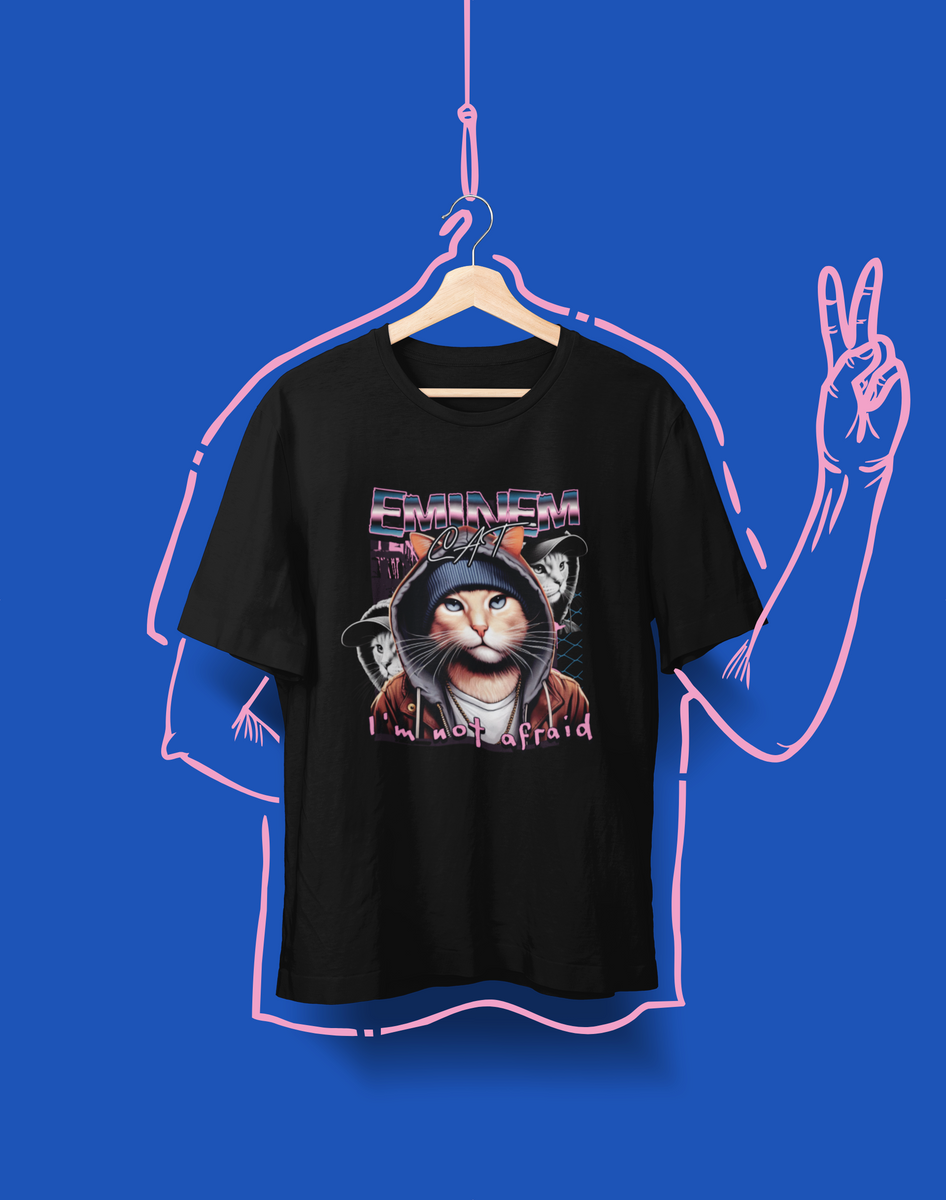 Nome do produto: Camiseta Unissex - Eminem Cat