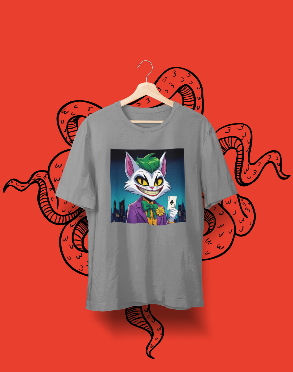 Nome do produto: Camiseta Estonada - Gato Coringa