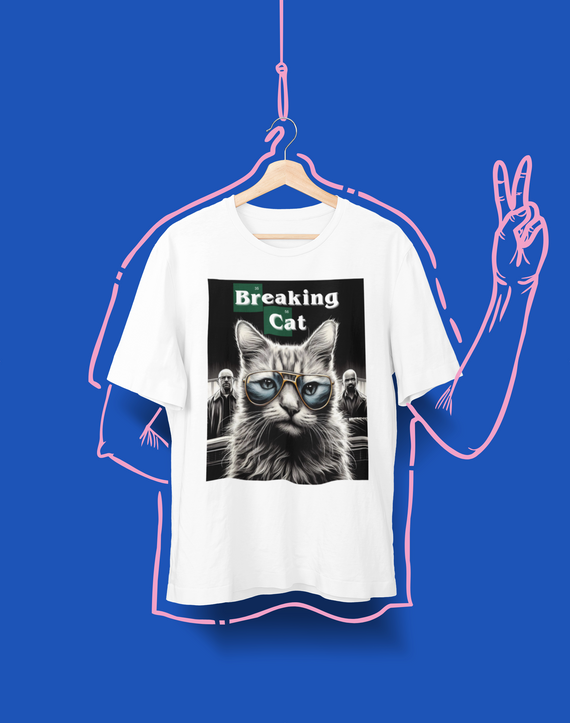 Camiseta Unissex - Breaking Cat