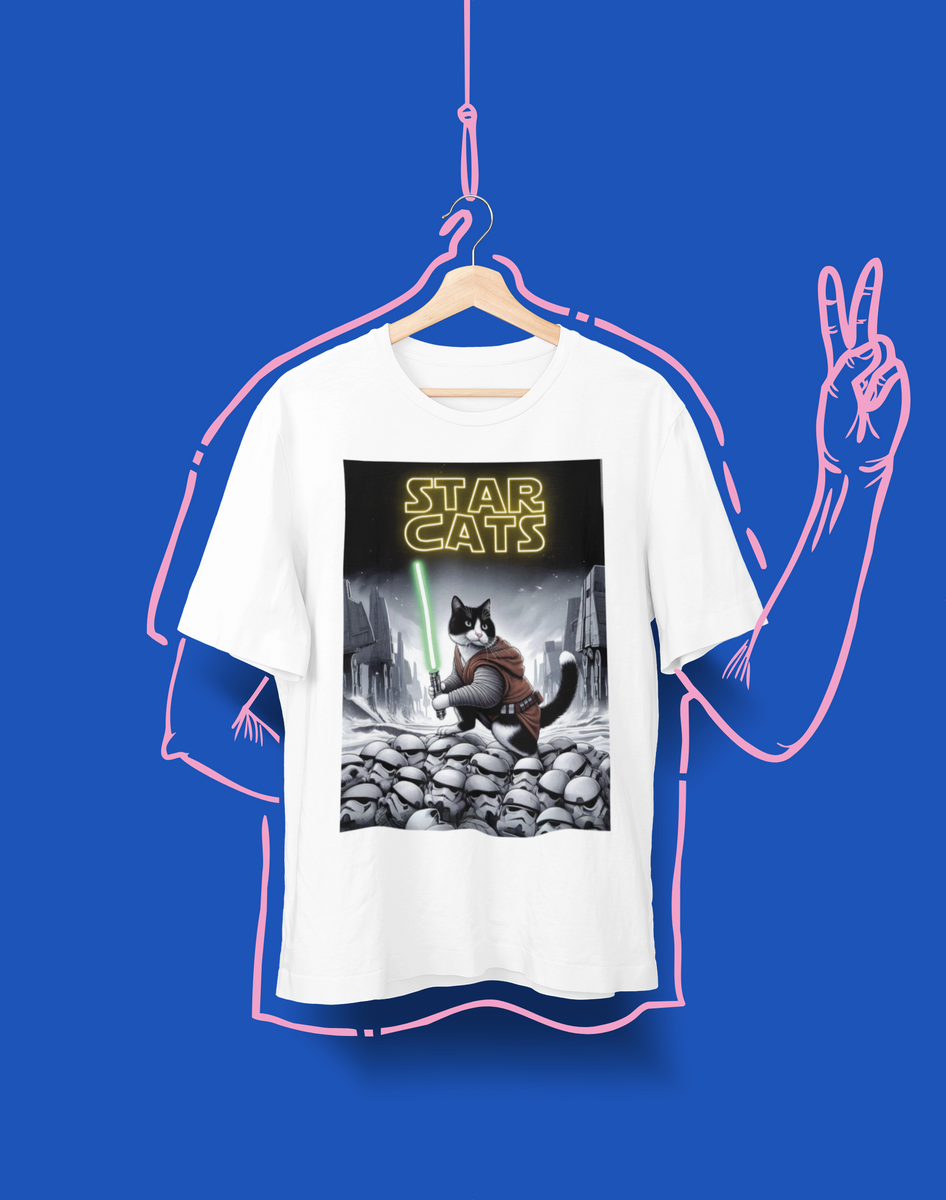 Nome do produto: Camiseta Unissex - Star Cats