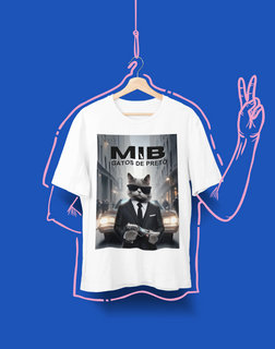 Nome do produtoCamiseta Unissex - MIB Gatos de Preto