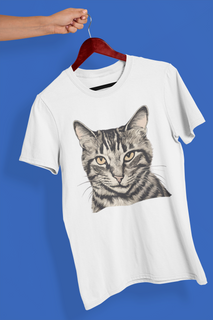 Camiseta Unissex - Gato tigrado