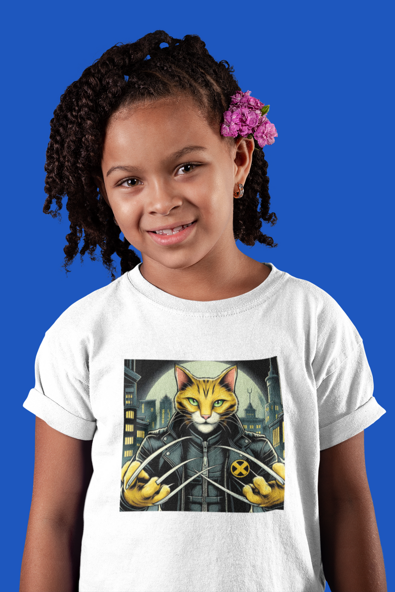 Nome do produto: Camiseta Infantil - Gato Wolverine