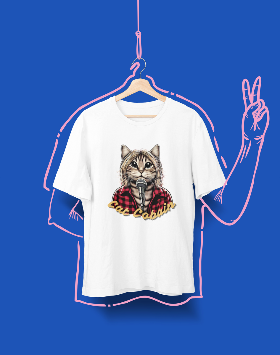 Nome do produto: Camiseta Unissex - Cat Cobain