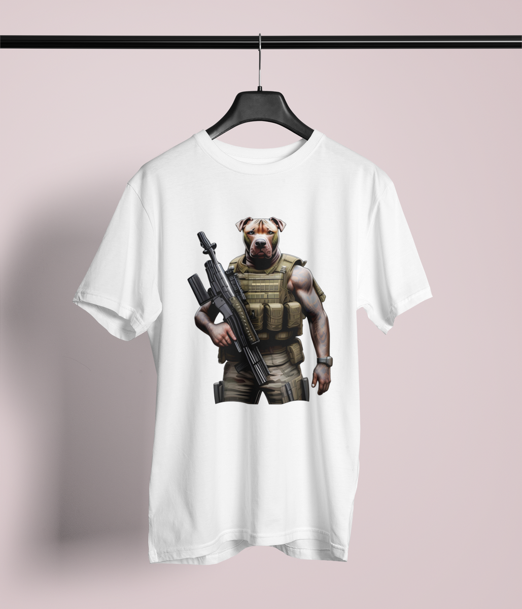 Nome do produto: Camiseta Estampa Pitbull2.0 Fuzileiro