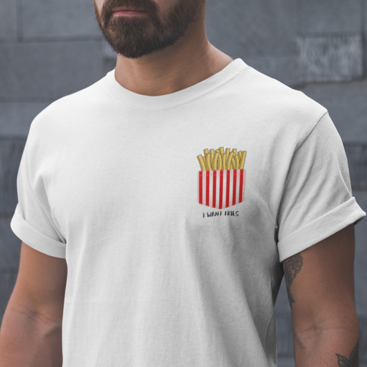 Nome do produto: T-shirt I Want Fries