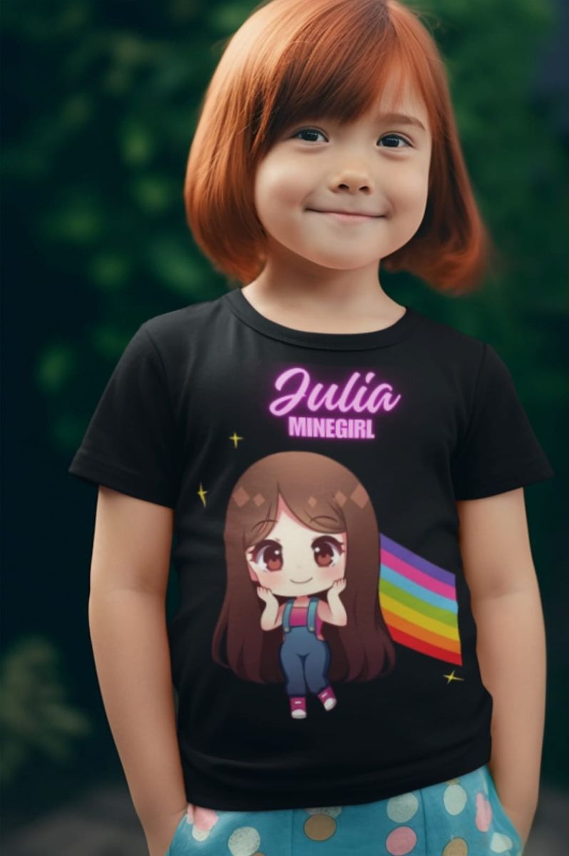 Nome do produto: Camiseta Julia Minegirl infantil