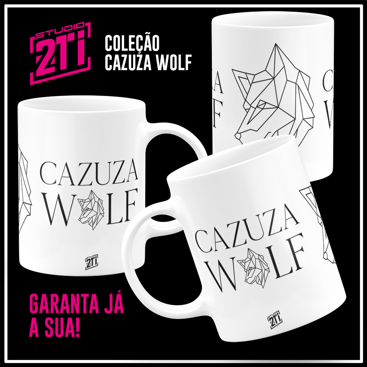 Nome do produto: CANECA CAZUZA WOLF 01