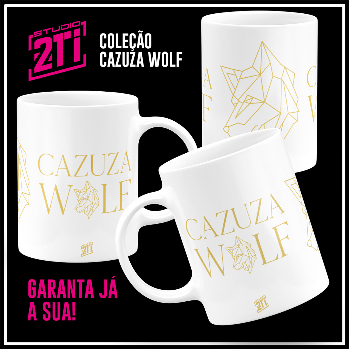 Nome do produto: CANECA CAZUZA WOLF 02