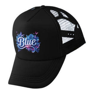 Boné Americano com tela (TRUCKER) - BLUE