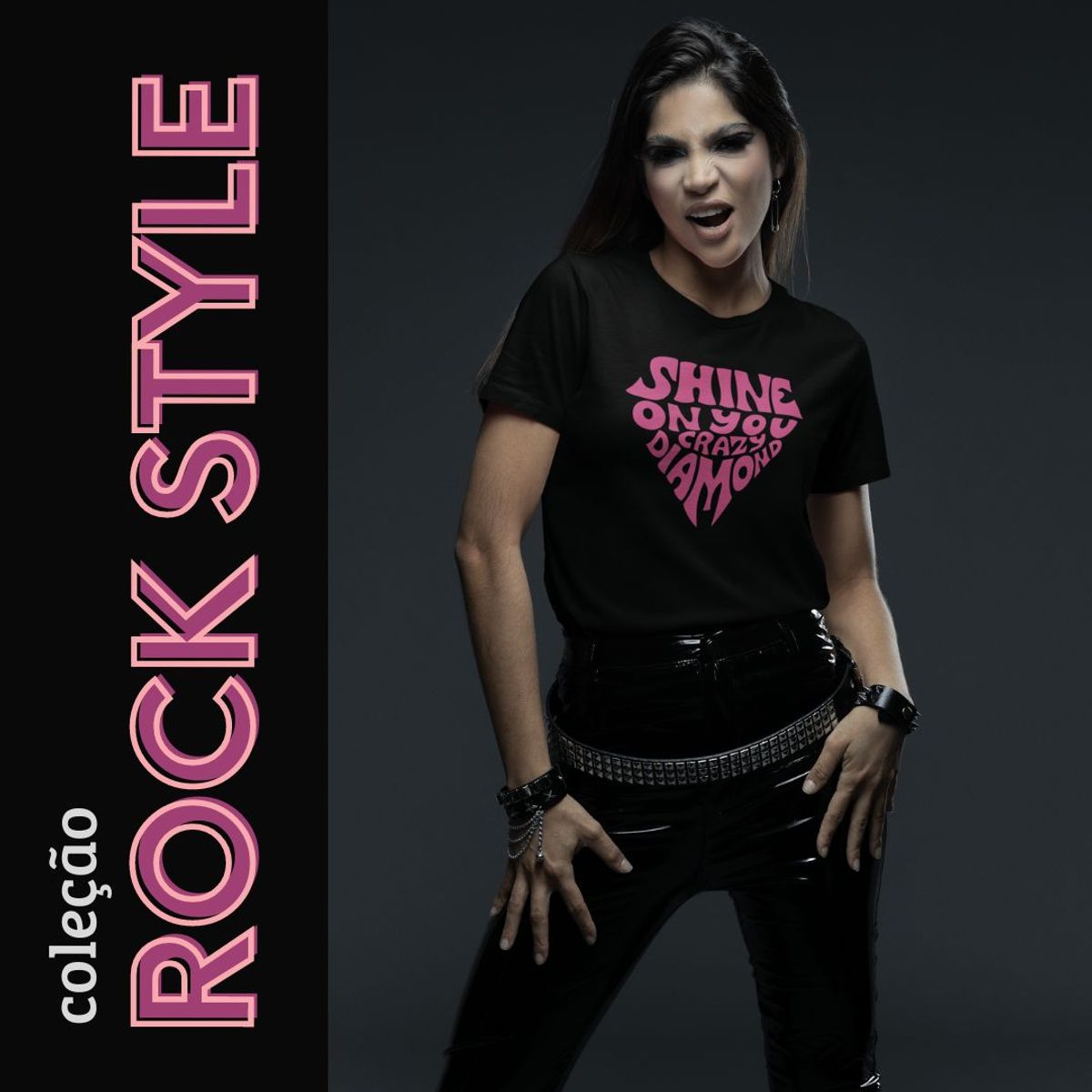 Nome do produto: Camiseta Rock Style Shine on You