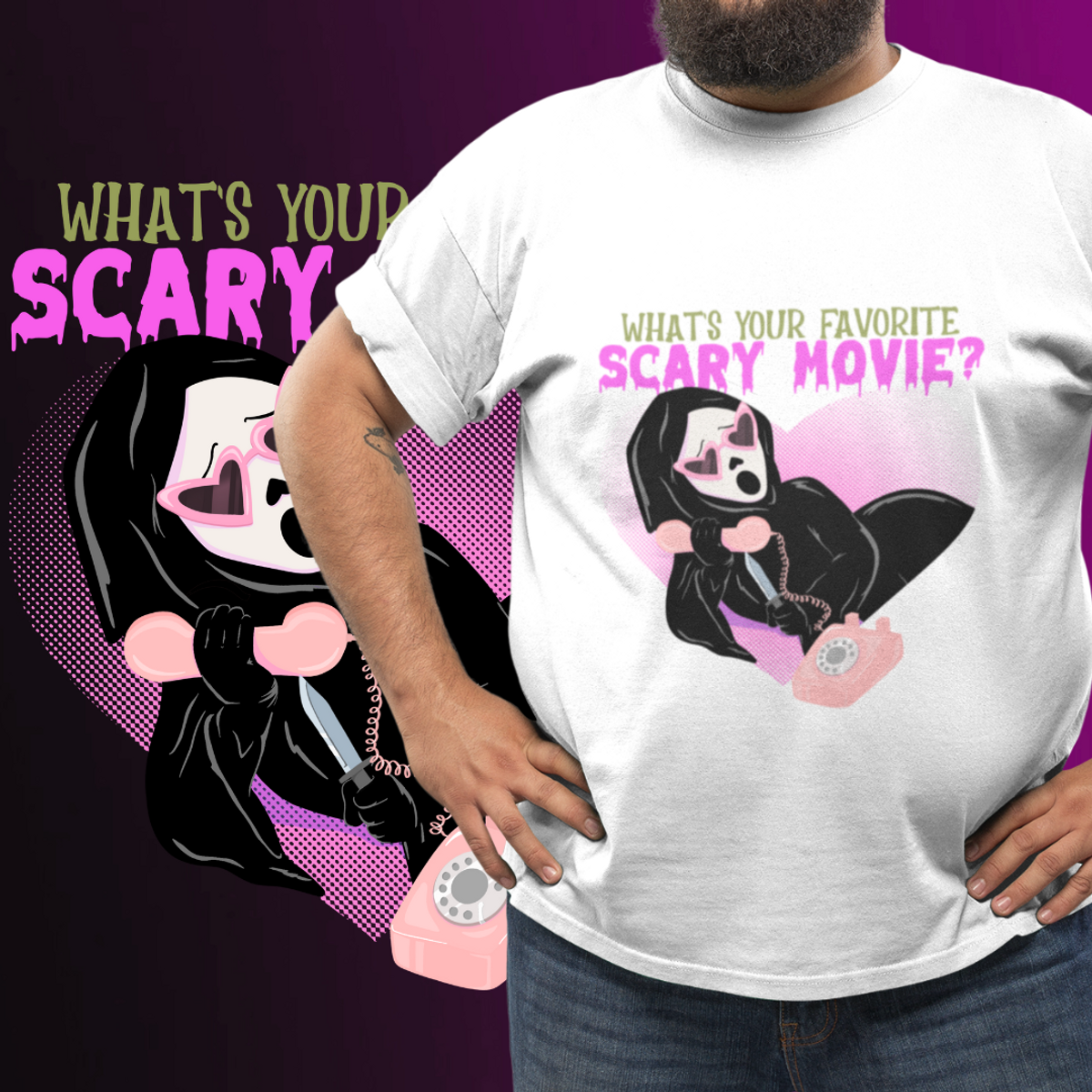 Nome do produto: PLUS SIZE - FAVORITE SCARY MOVIE - COLORS