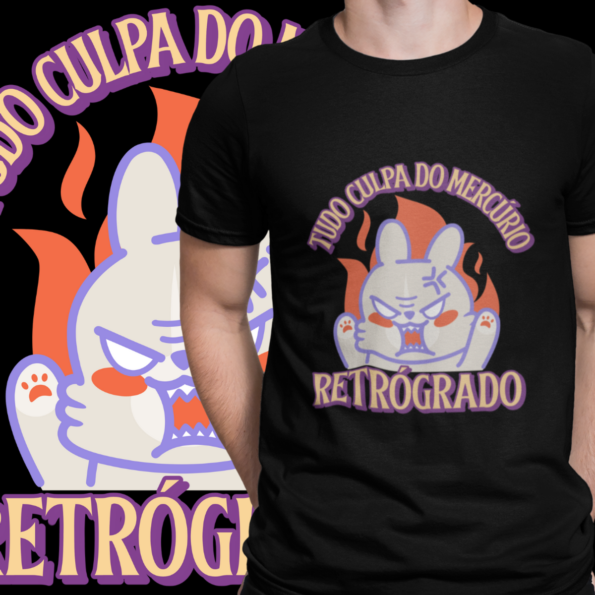 Nome do produto: CAMISETA - MERCÚRIO RETRÓGRADO