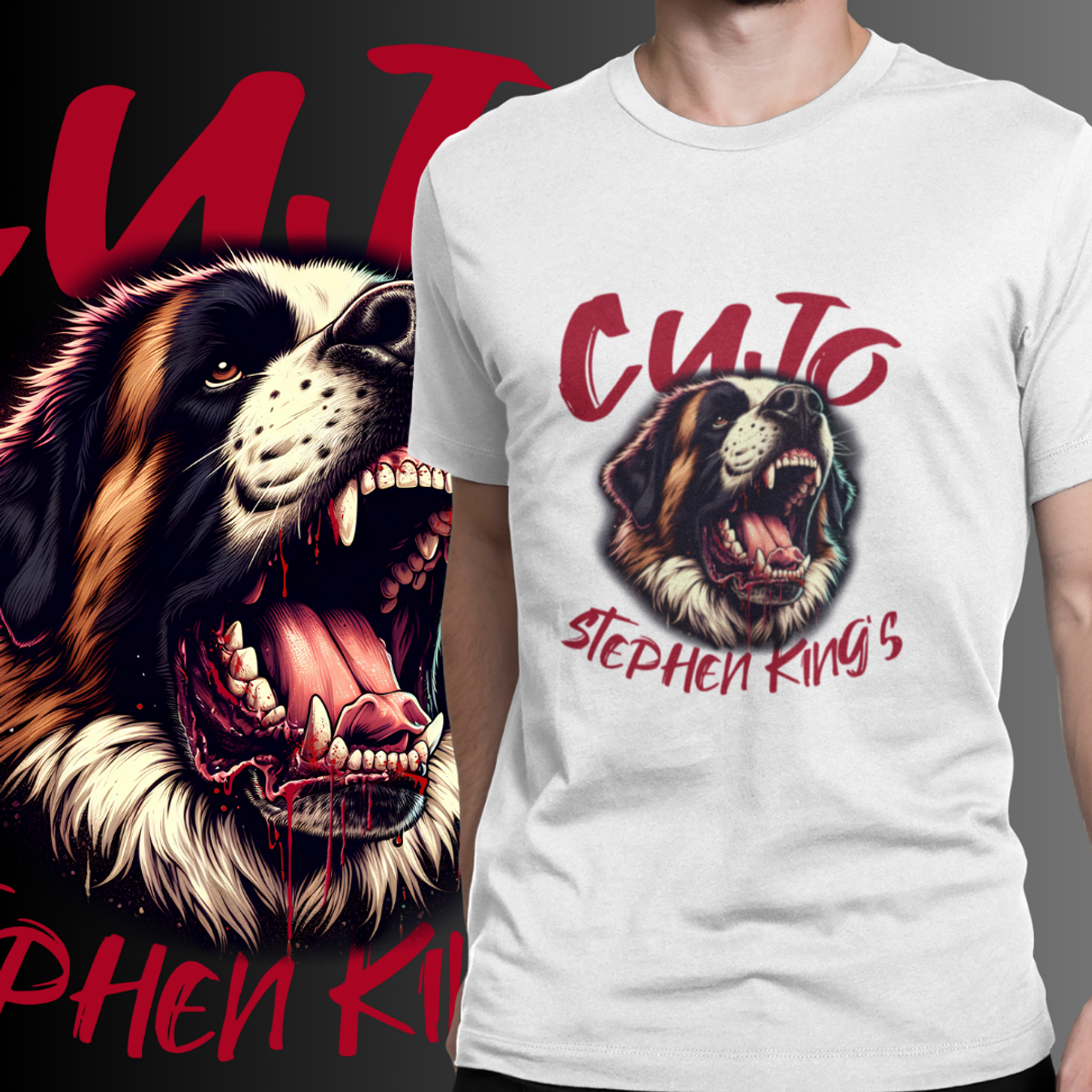 Nome do produto: CAMISETA - CUJO - STEPHEN KING - COLORS