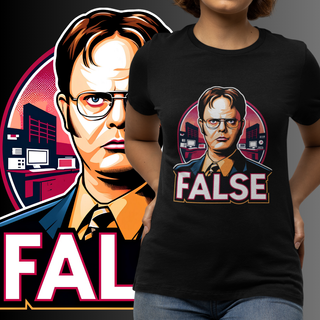 Nome do produtoBABY LOOK - DWIGHT: FALSE - THE OFFICE (Preta)