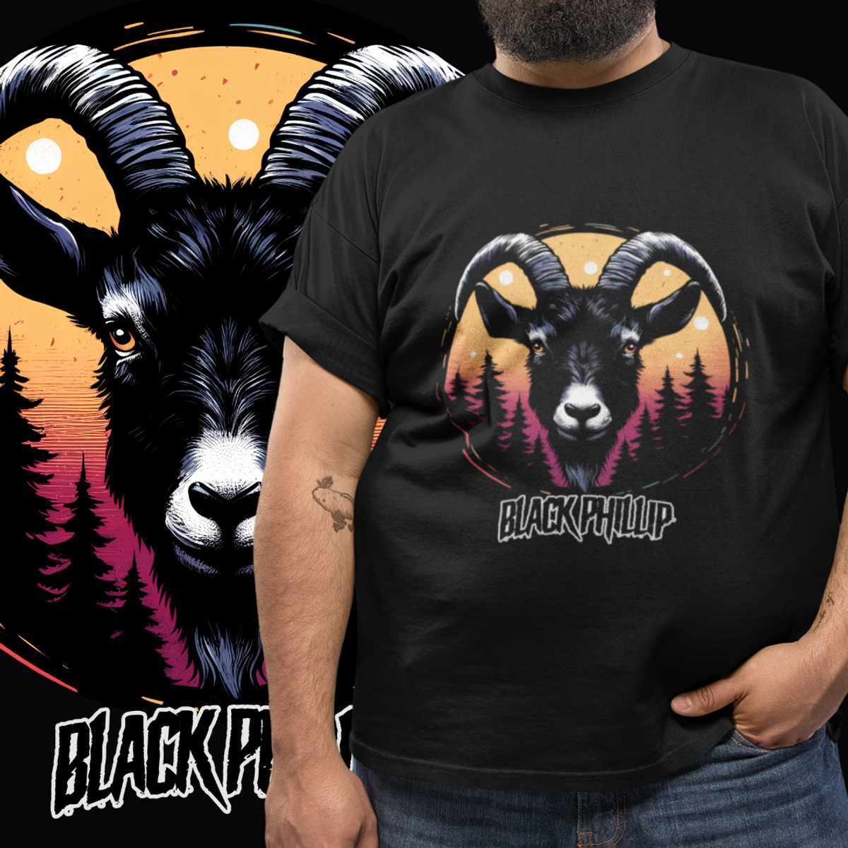 Nome do produto: PLUS SIZE - BLACK PHILLIP - PRETA