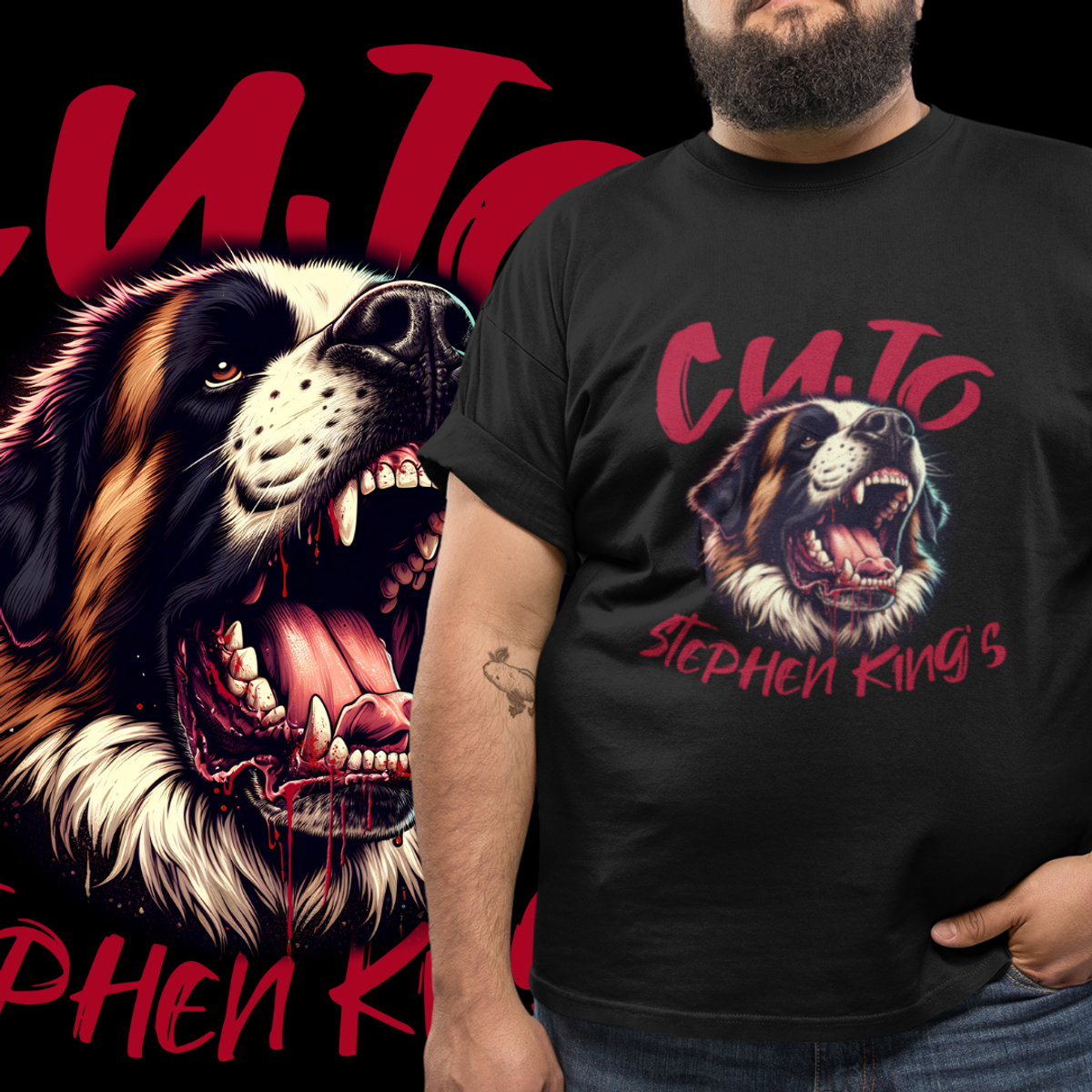 Nome do produto: PLUS SIZE - CUJO - STEPHEN KING - PRETA