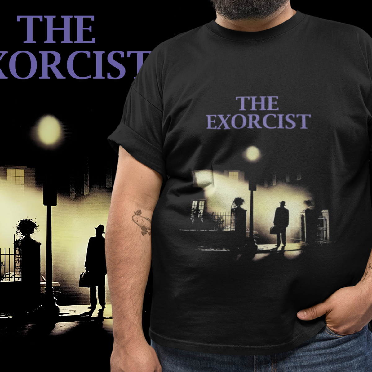 Nome do produto: T-SHIRT PLUS SIZE - O EXORCISTA