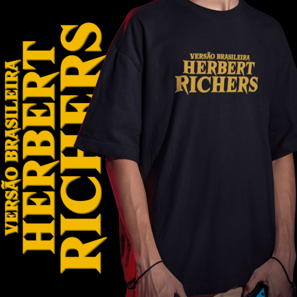 Nome do produto: CAMISETA OVERSIZED VERSÃO BRASILEIRA HERBERT RICHERS