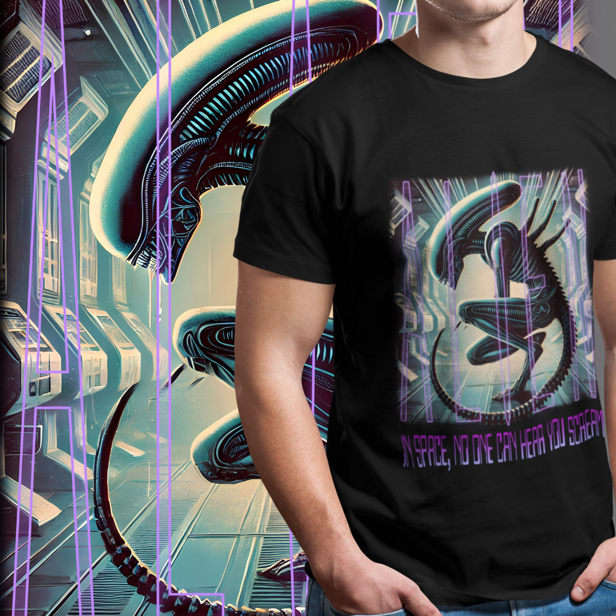 Nome do produto: CAMISETA - ALIEN