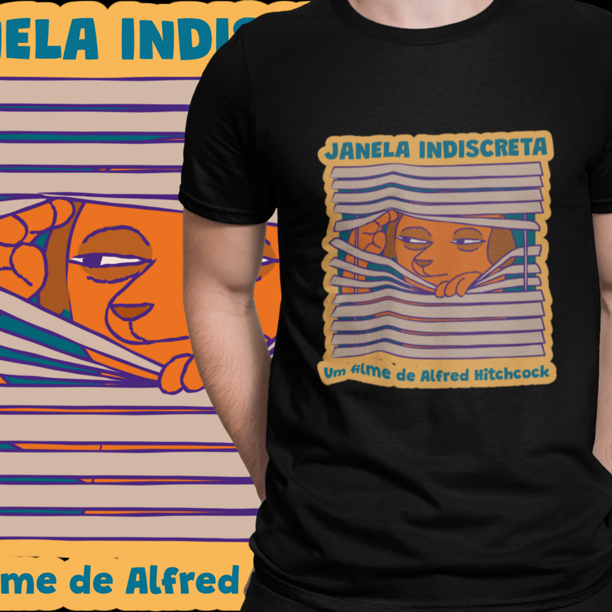 Nome do produto: CAMISETA - JANELA INDISCRETA