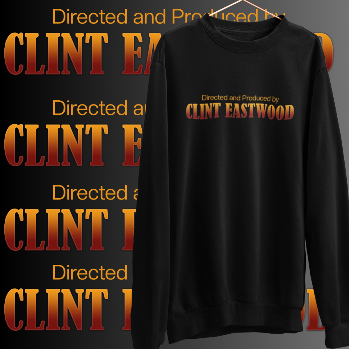 Nome do produto: MOLETOM - CLINT EASTWOOD (DIRECTED AND PRODUCED BY)