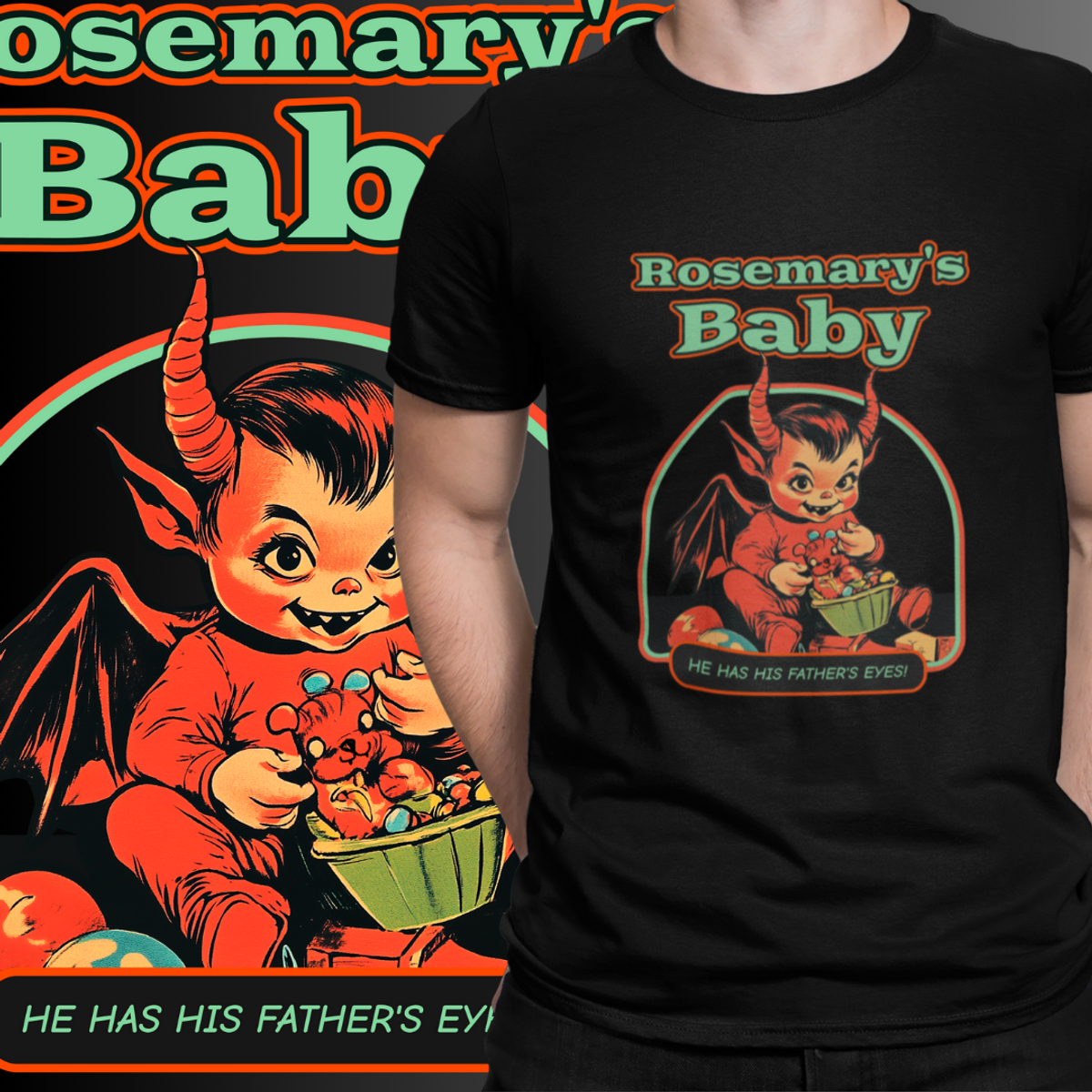 Nome do produto: CAMISETA - O BEBÊ DE ROSEMARY (ROSEMARY\'S BABY)